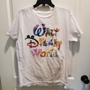 Womens Disney Character Letters Summer Lightweight Top Size Large EUC